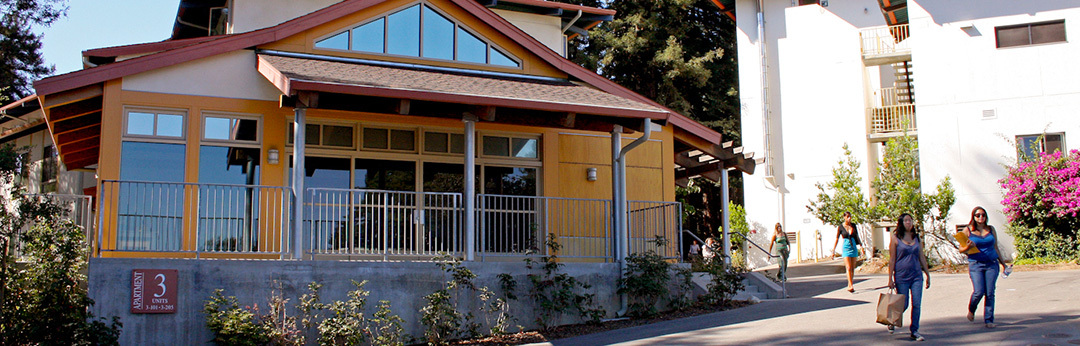 Outside view of the Cowell Apartment Community Room